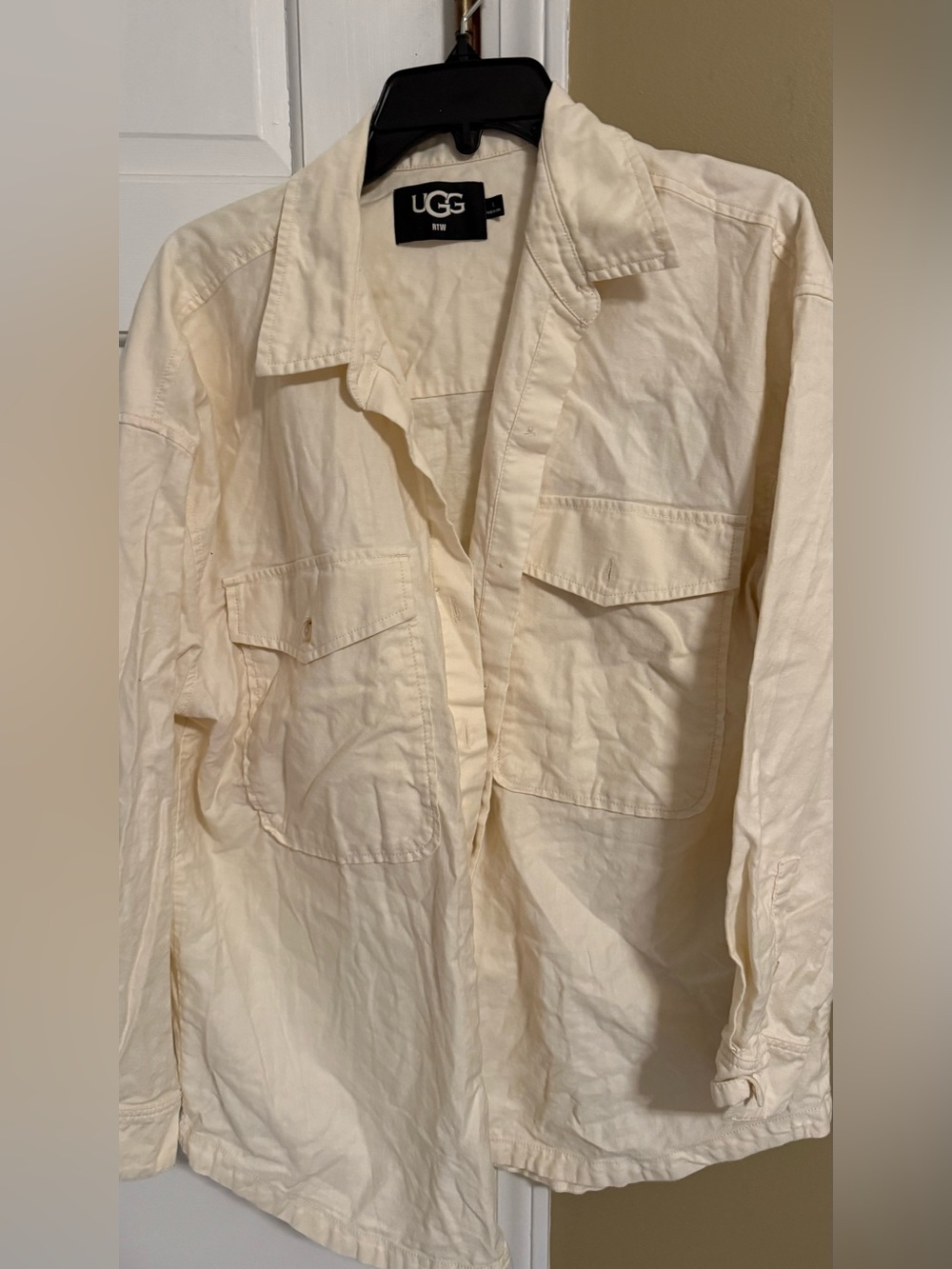 UGG Women's Cream Utility Shirt size L